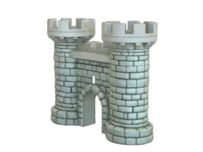 Fortress Keep  Free low-poly 3D model