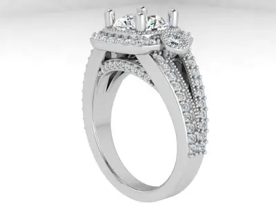 Halo Split Shank Ring 4317 3D print model