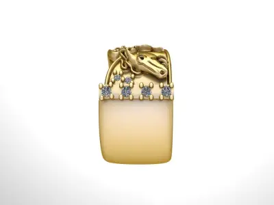Ring Horses Free 3D print model