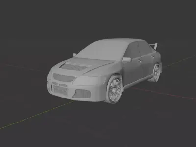 Lancer Evolution Car model 3D model