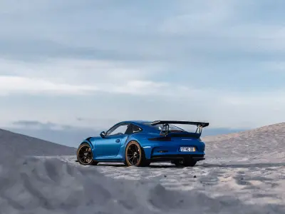 Beach Automotive Render Scene Cinema 4D and FBX File Textured  3D model