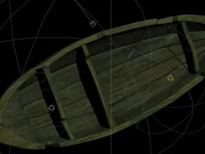 Game Elven Forest - Shipwreck 3D model