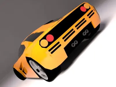 McLaren F1 1993 Low-poly 3D model