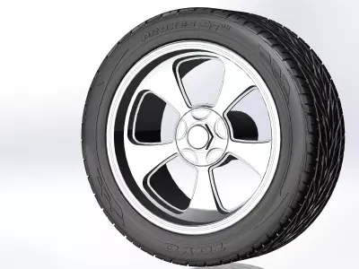 Custom wheels Billet Vintec SLD89 for your scale model 3D print model