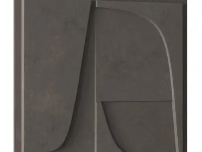 Dark relief artwork 3D model