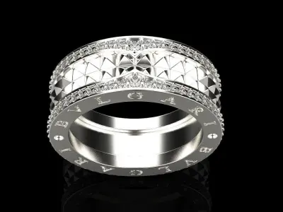 Bvlgari wedding ring model 333 3D print model