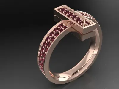 T Ring 3D print model
