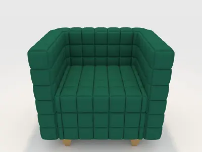 Sofa 1 Seater 7 3D model