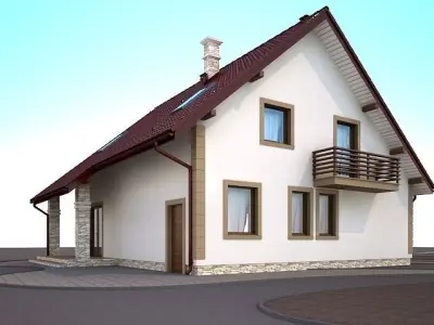 House home model 3d dom 2 Free 3D model