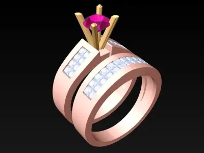 Diamond Ring - Womens Rings - N416039 3D print model