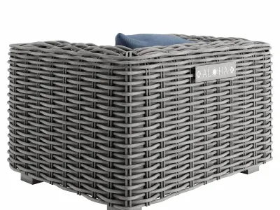 Attitude arm chair island 01 Low-poly 3D model