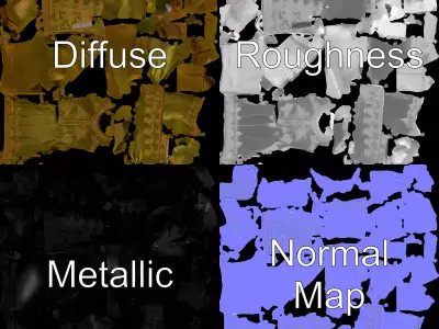 Elegant Olive Sherwani model pack Low-poly 3D model