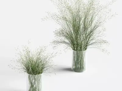 Grass in Vases 2 3D model