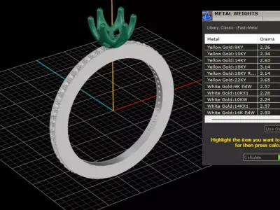 ring woman  3D print model 69