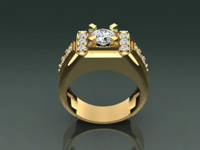 Ring Men D20 3D print model