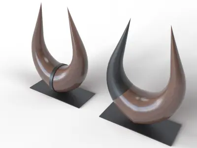 Horn Statue 3D model