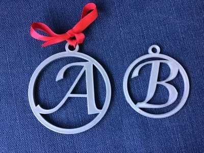 FREE Test Christmas 3d letters stl file Free 3D print model