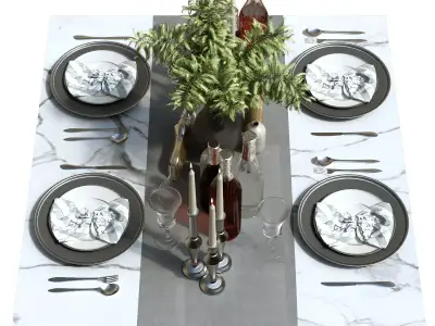 Tableware set 153 3D model