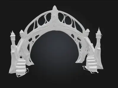 Enchanted Archway  A Gateway to the Mystical Unknown 3D model
