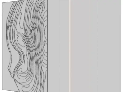 Wall 3d panel 09 3D model