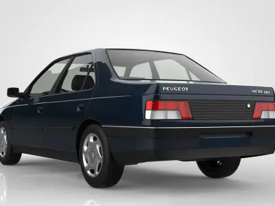 Peugeot 405 SRi Sedan 3D model