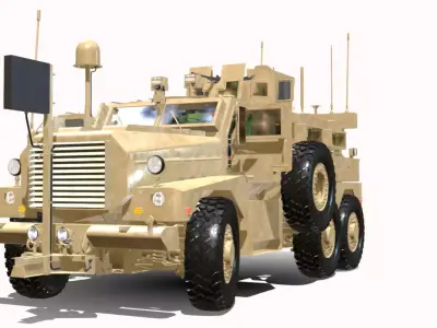 COLGAR MRAP 6X6 ARMORED  Low-poly 3D model