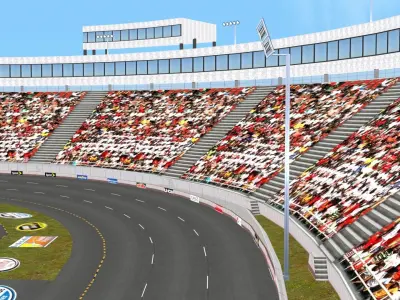 High-Performance Race Car 3D Model Low-poly 3D model