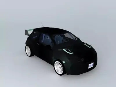Citroen DS3 Rally Car Free 3D model