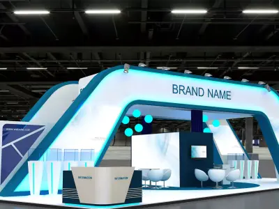 3D Exhibition Booth 3D model purchase