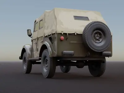 GAZ 69 3D model by gtraicer