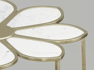 Floral coffee table 3D model