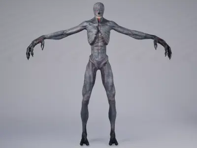 Sidis Hunter Low-poly 3D model