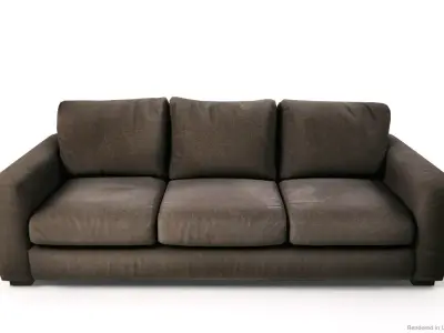 Fabric  Sofas and Armchair PBR Game Ready Low-poly 3D model