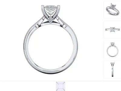 Women ring 3dm stl render detail 3D print model 19