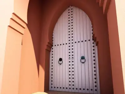 Traditional Moroccan Door Marrakech 3D model