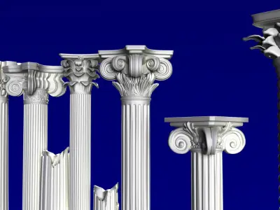 Columns Classic 3D model