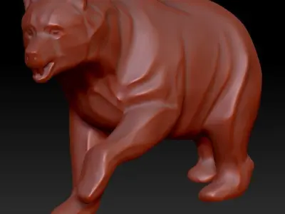 Bear 3d model Decor for 3D Printing 3D print model