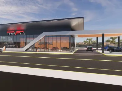 showroom automotif 3D model