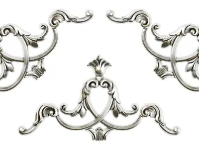 Classic carved 219 3D model