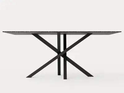 Penny Dining Table 180 Cm Low-poly 3D model
