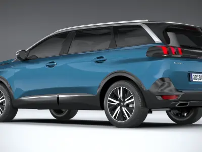 Peugeot 5008 2021 3D model