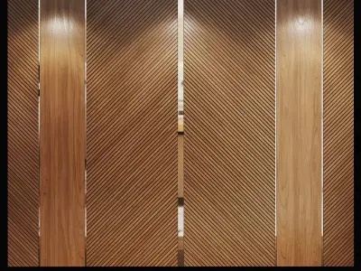 Decorative wall panel and headboard 2 3D model