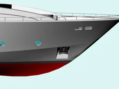 Modern Yacht 33mt 3D model