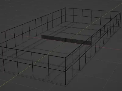 Tennis Court 3D model