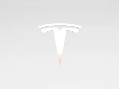 Tesla Logo v1 006 Free low-poly 3D model