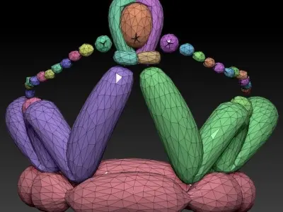 PRINCESS CROWN balloon Low-poly 3D model