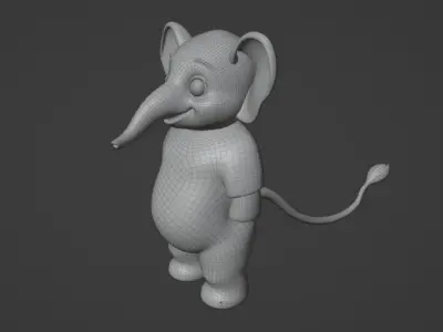 3D Elephent character  3D model