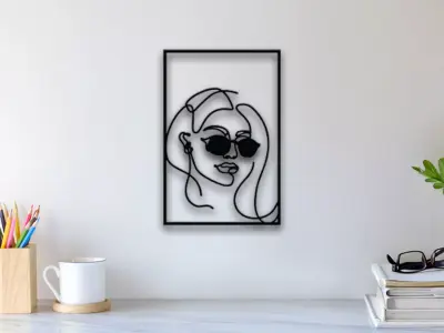 Glasses Wall Art 3D print model