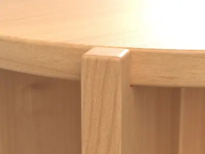 Astrid Round Side Table 3D model