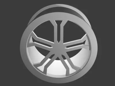 Race car Rims 3D model
